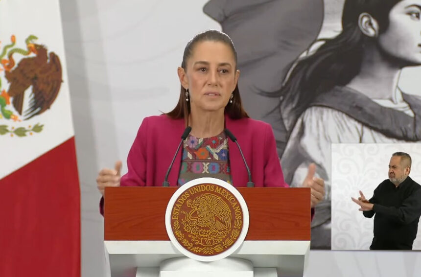 Sheinbaum niega injerencia federal en marcha contra Maru Campos