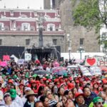 Simpatizantes de Morena respaldan a Sheinbaum en Puebla
