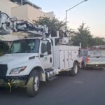 CFE refuerza red eléctrica en Monterrey tras apagón por tormenta