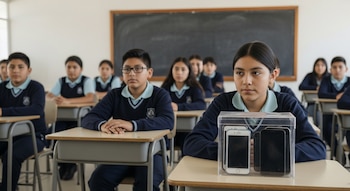 Sheinbaum propone prohibir celulares en escuelas de México
