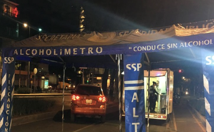 Alcoholímetro sanciona a 891 conductores en CDMX por el Mundial