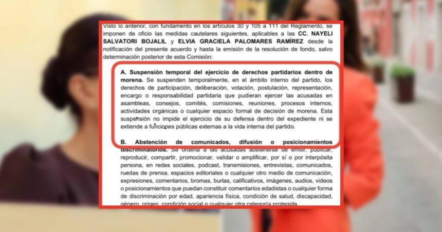 Morena suspende derechos a diputadas de Puebla por edadismo