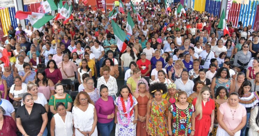 Más de mil mujeres apoyan a Sheinbaum y Mojica en Acapulco