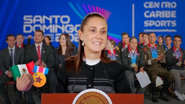 Sheinbaum otorga premio económico a atletas tras récord en JJCC