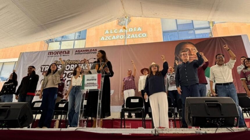 Morena refuerza apoyo y organización territorial en Azcapotzalco