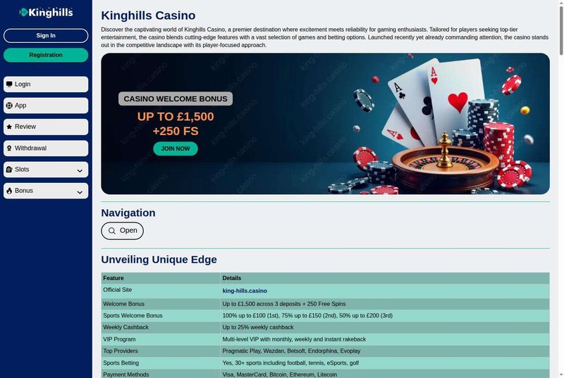 Kings hill casino, king hills casino uk