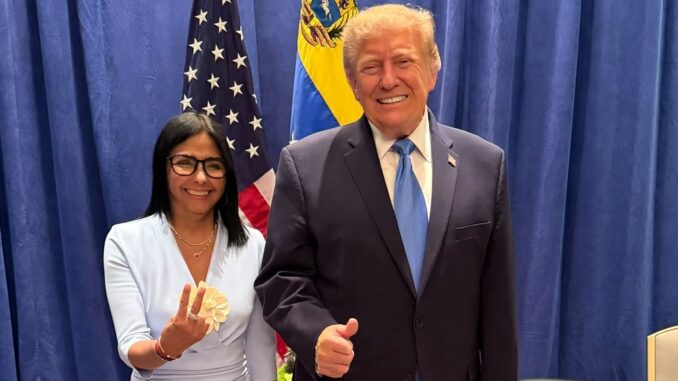 Trump y Delcy Rodríguez acuerdan alianza histórica en Nueva York