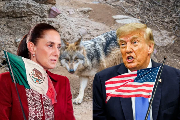 Trump revisa protección del lobo mexicano; Sheinbaum exige diálogo