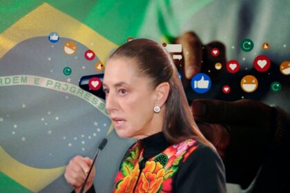 Sheinbaum analiza regular redes sociales con modelo brasileño