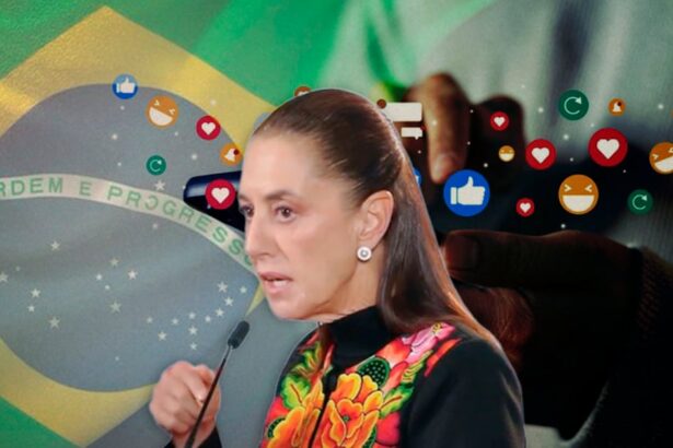 Sheinbaum analiza regular redes sociales con modelo brasileño