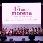 Morena celebra 15 años con 16 gobernadores en el Auditorio Nacional