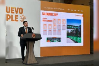 Nuevo León recibirá 600 camiones nuevos de transporte público hasta 2027